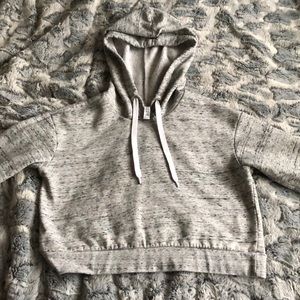 H&M Grey Cropped Hoodie